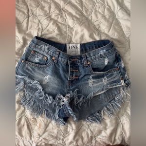 ONE TEASPOON jean shorts
